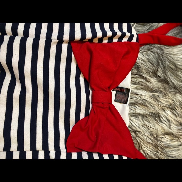 Torrid Retro Chic Striped Bow Plus Size Tank Top - Picture 6 of 8